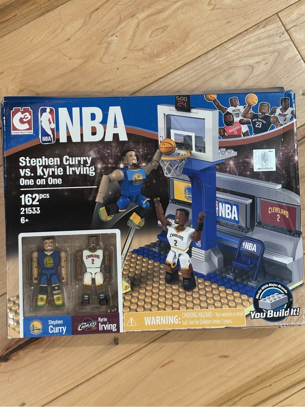 NBA One-on-One Stephen Curry vs. Kyrie Irving Building Game Set - Blue/White